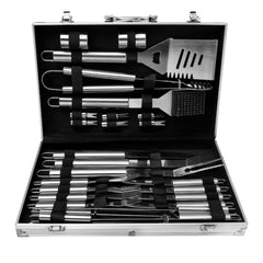 Set Ustensile Grill 25 Piese din Oțel Inoxidabil Premium — Gata de BBQ! 🔥🍖