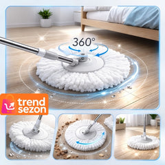 Set Mop Rotativ cu Galeată și Cap Microfibra — Curățare Eficientă! 🧹✨
