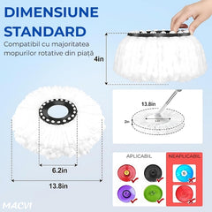 Set Mop Rotativ cu Galeată și Cap Microfibra — Curățare Eficientă! 🧹✨