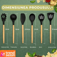 Set 20 Piese Utensile de Bucătărie cu Suport Elegant — Gătește cu Stil! 🍳✨