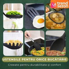 Set 20 Piese Utensile de Bucătărie cu Suport Elegant — Gătește cu Stil! 🍳✨