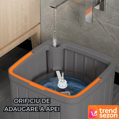 Mop Rotativ cu Galeata și Stoarcere Automată — Curățenie Rapidă! 🧼✨