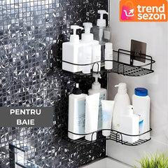 Suport de Duș Triunghiular cu Montaj pe Perete — Economisește Spațiu! 🛁📦