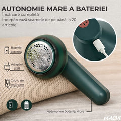 Aparat de Îndepărtat Scame Portabil cu Încărcare USB — Eficiență Maximă 🌟🧥
