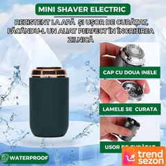 Mini Aparat de Ras Portabil Verde cu Încărcare USB — Perfect pentru Călătorii ✈️🌿