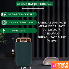 Mini Aparat de Ras Portabil Verde cu Încărcare USB — Perfect pentru Călătorii ✈️🌿