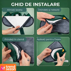 Mop Telescopic cu Cap Îngrijit 360° — Curățare Rapidă și Eficientă 🧼✨