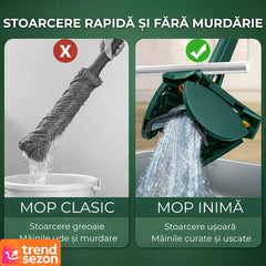 Mop Telescopic cu Cap Îngrijit 360° — Curățare Rapidă și Eficientă 🧼✨