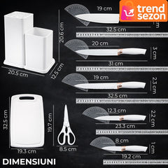 Set Ustensile Bucătărie 19 Piese din Silicon și Bambus — Design Elegant 🌿🍴