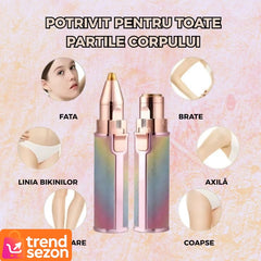 Epilator Facial Reîncărcabil 2in1 cu Iluminare LED — Îngrijire Fără Dureri ✨💖