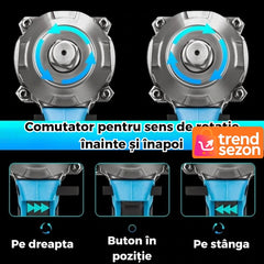 Dulgheră de Impact 1000Nm 48VF Brushless cu 2 Baterii — Performanță Maximă 🚀🔧