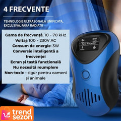 Dispozitiv Anti-Daunatori cu Ultrasunete și LED — Ecologic și Sigur 🐭💚