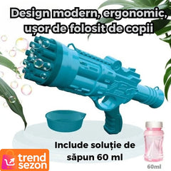 Pistol cu Bule Turbo 24 Gauri — Distracție Fără Limite în Aer Liber! 🎉🌊
