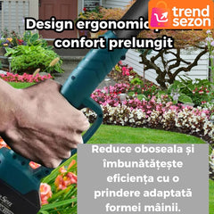 Set Profesional Foarfeca Electrică și Drujba cu Brat Extensibil — Taiere Rapidă și Ușoară 🌿✨