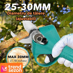 Set Foarfecă Electrică și Drujbă Compactă 21V — Taieri Rapidă fără Efort 🌿⚡
