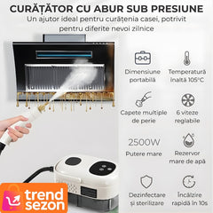 Aparat de Curățat cu Abur Multifuncțional — Igienizare Fără Chimicale 🌟👌
