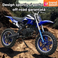 Motocicletă Cross pentru Copii 49cc cu Roti Groase — Aventura pe Două Roți! 🏍️🌟