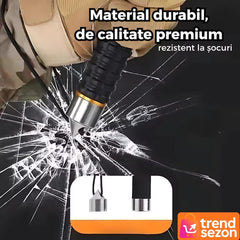 Bata Telescopică din Oțel Inoxidabil cu Mâner Antiderapant — Compactă și Eficientă 🛡️🔧