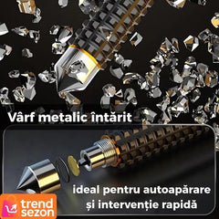 Bata Telescopică din Oțel Inoxidabil cu Mâner Antiderapant — Compactă și Eficientă 🛡️🔧