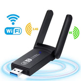 Adaptor Wireless USB 3.0 Dual Band 1200 Mbps cu Antene Externe — Conexiune Rapidă 🚀📶
