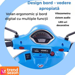 Scuter Electric pentru Copii Vespa 3-8 Ani — Distracție în Siguranță! 🛵✨