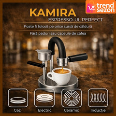 Espressor Manual din Inox 100% — Espresso Crema Perfectă Acasă 🌟☕