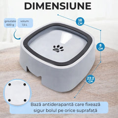 Bol Hidratare Antistropire 1.5 L pentru Câini și Pisici — Design Modern 🐾💧