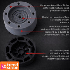 Picioare Anti-Vibratii Reglabile pentru Electrocasnice — Stabilitate Maximă 🚀💪