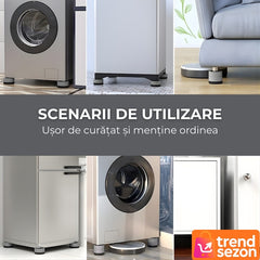 Picioare Anti-Vibratii Reglabile pentru Electrocasnice — Stabilitate Maximă 🚀💪