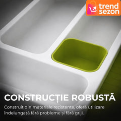 Suport Modulare Extensibil pentru Tacâmuri - Design Modern Alb-Verde 🌿✨
