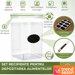 Set 28 Recipiente Organizatoare pentru Depozitare Alimentară — Spațiu Maximizat! 📦✨