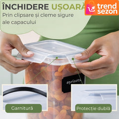 Set 28 Recipiente Organizatoare pentru Depozitare Alimentară — Spațiu Maximizat! 📦✨