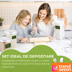Set 28 Recipiente Organizatoare pentru Depozitare Alimentară — Spațiu Maximizat! 📦✨