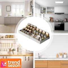 Organizator Extensibil Metalic pentru Dulapuri — Ordine Rapidă și Eficientă 🧺✨
