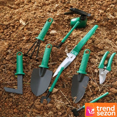 Set Gradinarit 10 Piese din Inox și Plastic — Răsfăț pentru Grădina Ta 🌱🛠️