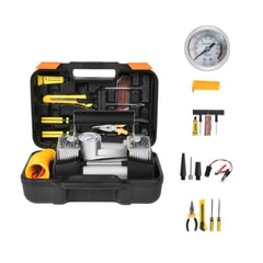 Compresor Auto 12V cu 2 Cilindri și Kit de Unelte — Umflă Rapid! 🚗💨
