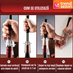 Set Deschizător de Sticle de Vin 4 în 1 — Eleganță și Funcționalitate 🍷✨