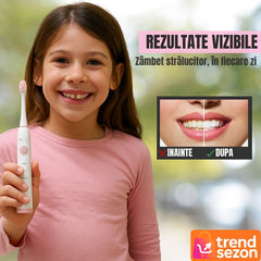 Periuță de Dinți Electrică cu 5 Viteze și 3 Programe — Zâmbet Strălucitor! 😁✨