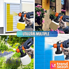 Pulverizator Electric Vopsea 700W cu 4 Duze Interschimbabile — Vopsire Rapidă și Precisă 🎨💨