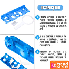 Sistem Filtrare Apă Triplu cu Carbon Activ și Bumbac — Apă Pură pentru Tine! 💧✨