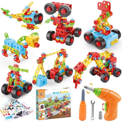Set Constructie 404 Piese Puzzle 3D STEM — Distracție și Învațare 🎈🔧