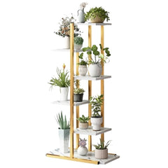 Suport Elegant pentru Ghivece cu 6 Rafturi — Îmbogățește-ți Spațiul Verde 🌱✨