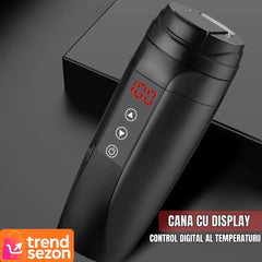 Cana Termos Inteligent cu Afisaj Digital - Cafea la Temperatura Ideală ☕✨