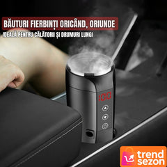 Cana Termos Inteligent cu Afisaj Digital - Cafea la Temperatura Ideală ☕✨