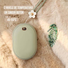 Încălzitor de Mâini 2 în 1 cu Powerbank 10000mAh — Confort și Mobilitate 🌟🍃