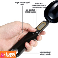 Linguriță Digitală de Măsurat 500 g — Precizie 0.1 g pentru Bucătărie 🎉⚖️
