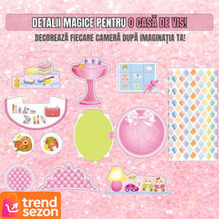 Căsuță de Păpuși 2 în 1 Tip Gentuță Portabilă — Distracție la Purte! 🎀🏰