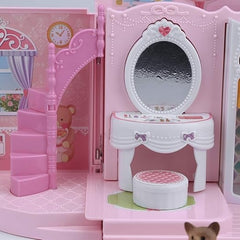 Căsuță de Păpuși 2 în 1 Tip Gentuță Portabilă — Distracție la Purte! 🎀🏰