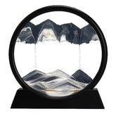 Obiect Decorativ cu Efect 3D din Nisip — Design Modern și Relaxant 🌌🖤