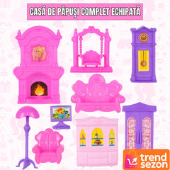 Casă pentru Păpuși cu 2 Etaje și Accesorii Complete — Distracție Fără Sfârșit! 🏠✨